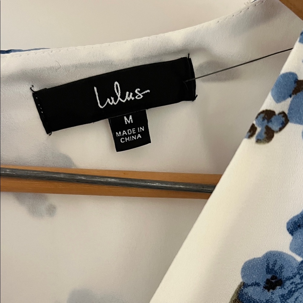 Lulu's Blue Floral High Low Dress - Picture 2 of 4